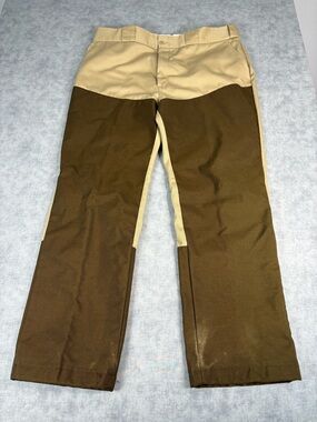 Vintage Wolverine Work Pants Mens 38x34 Made In USA Duck Canvas Reinforced